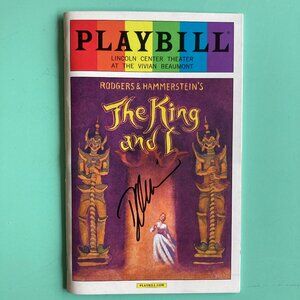 Daniel Dae Kim Only) Signed Playbill The King and I Marin Mazzie Conrad Ricamora